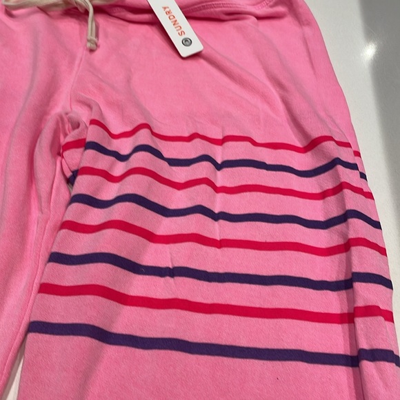 🆕 Anthropology | Sundry Pink Stripes Joggers. Size 3 (Large) - Picture 7 of 10